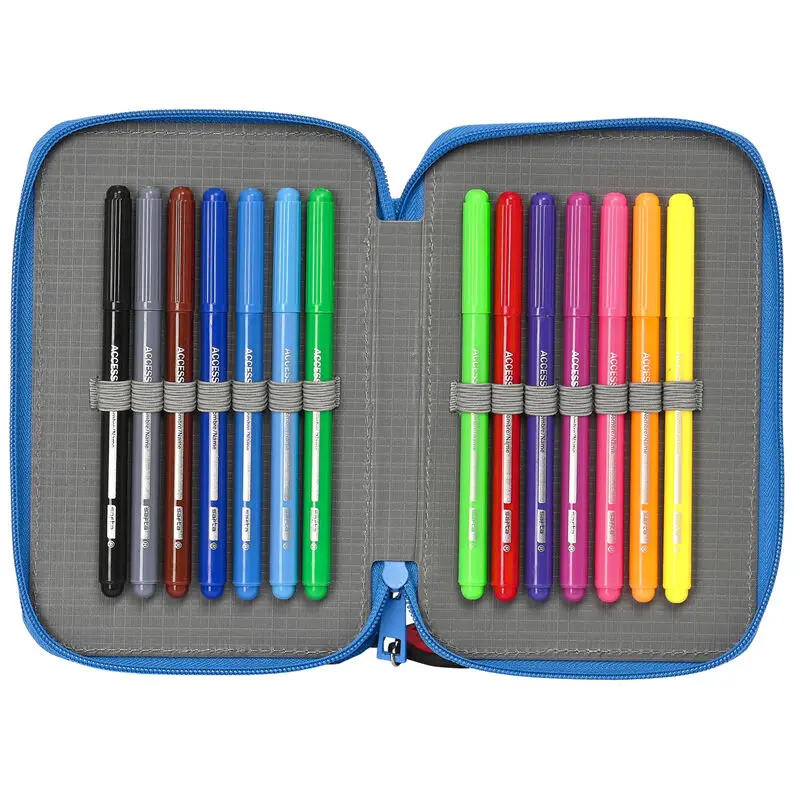 Marvel Spiderman Spidey Team Up double pencil case 28pcs product photo