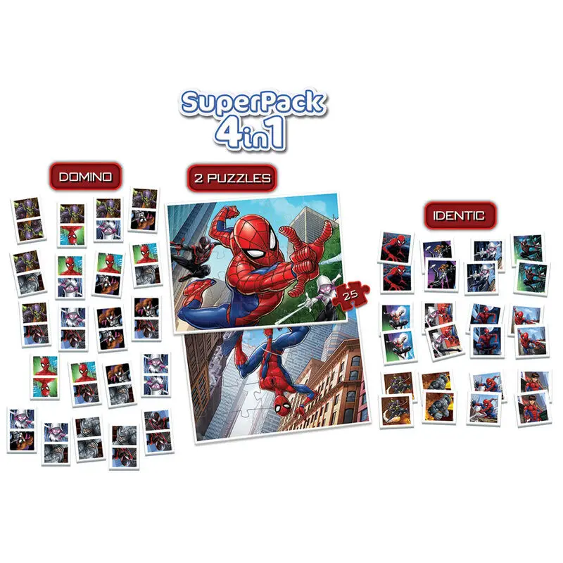 Marvel Spiderman Superpack 4 in 1 product photo