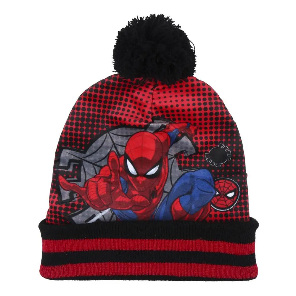 Marvel Spiderman Kids winter set snood hat gloves product photo