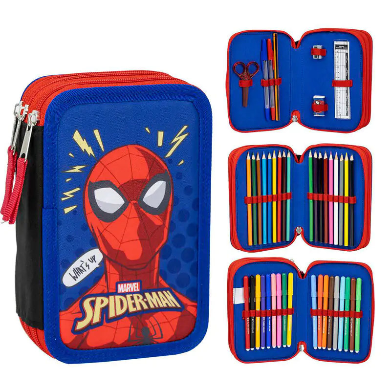 Marvel Spiderman triple pencil case product photo