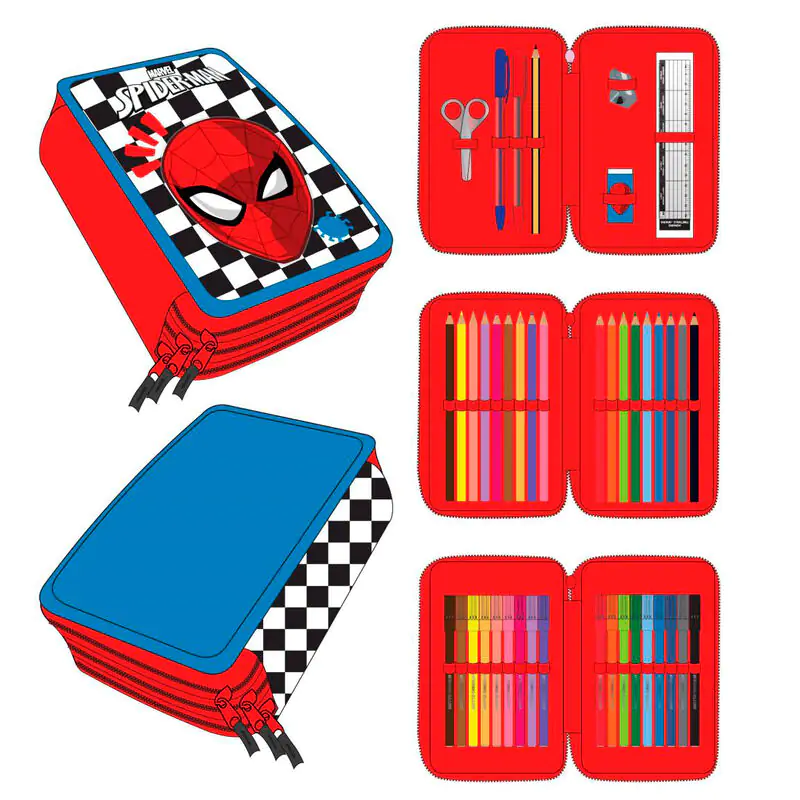 Marvel Spiderman triple pencil case product photo
