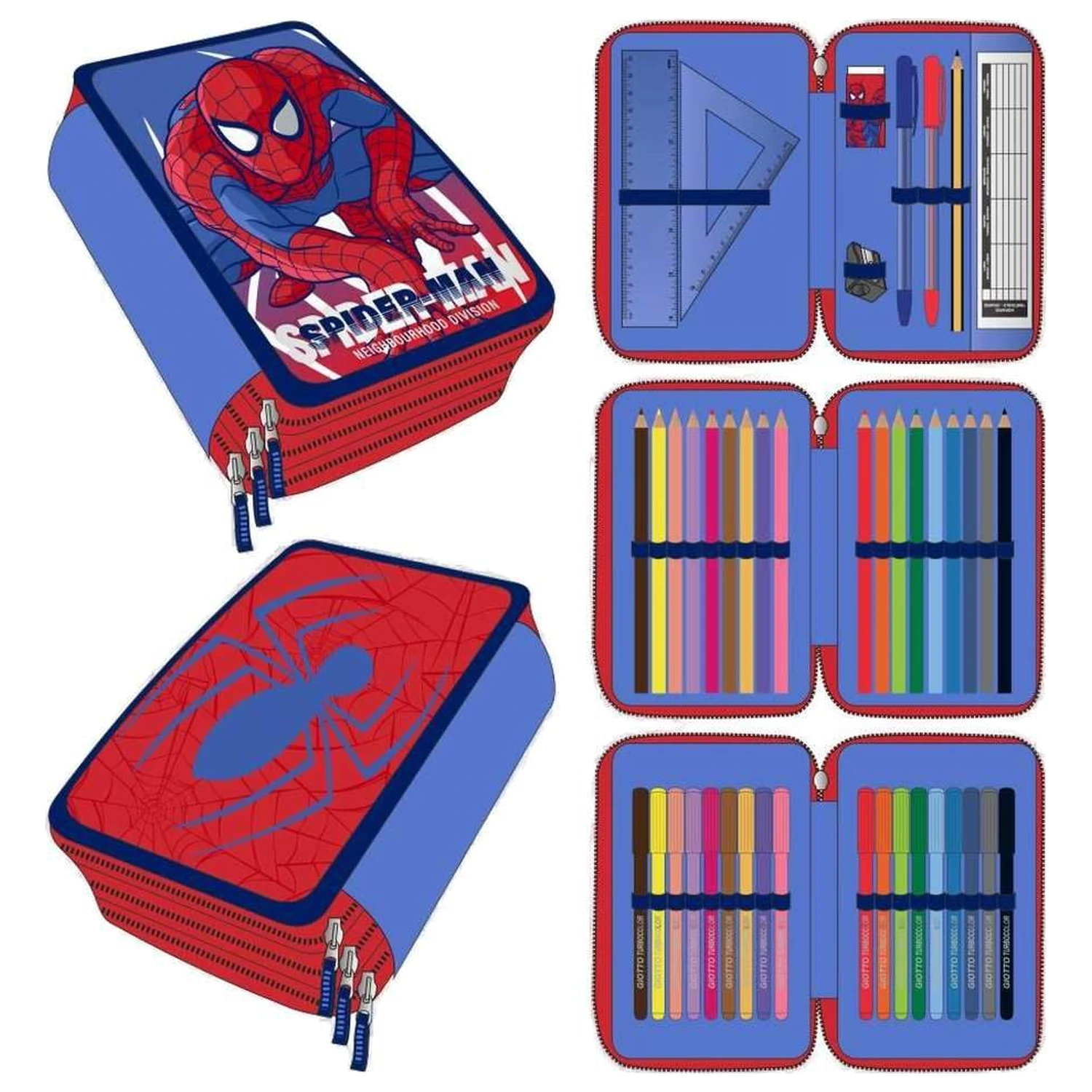 Marvel Spiderman triple pencil case product photo