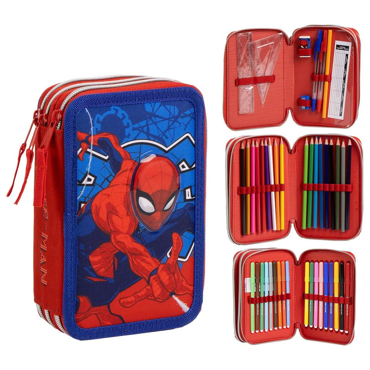 Marvel Spiderman triple pencil case product photo