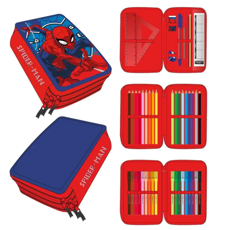 Marvel Spiderman triple pencil case termékfotó