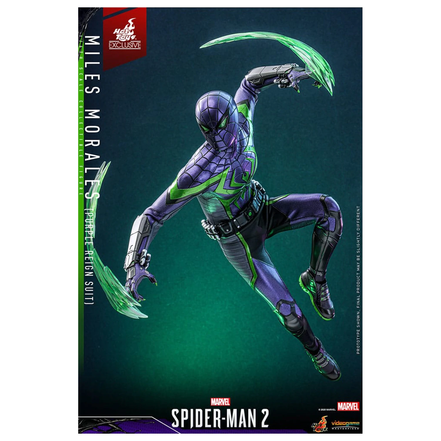 Spider-Man Video Game Masterpiece Action Figure 1/6 Miles Morales (Purple Reign Suit) Hot Toys Exclusive 30 cm product photo