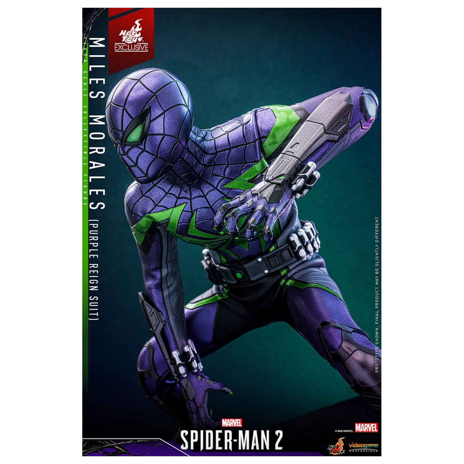 Spider-Man Video Game Masterpiece Action Figure 1/6 Miles Morales (Purple Reign Suit) Hot Toys Exclusive 30 cm product photo