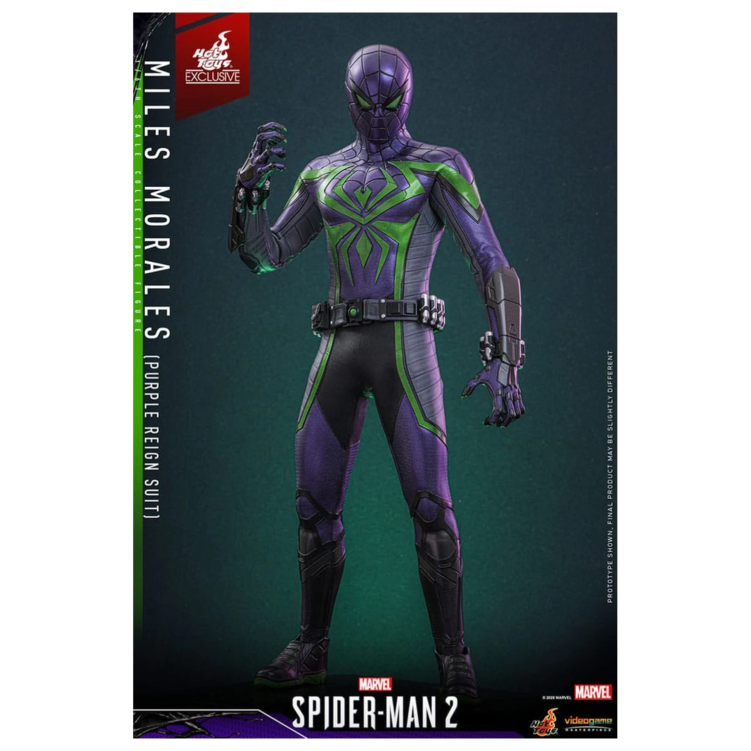 Spider-Man Video Game Masterpiece Action Figure 1/6 Miles Morales (Purple Reign Suit) Hot Toys Exclusive 30 cm product photo
