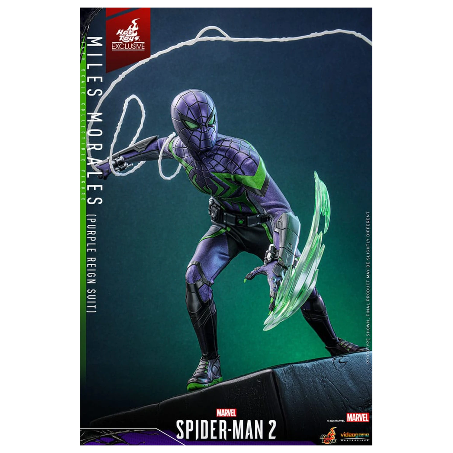 Spider-Man Video Game Masterpiece Action Figure 1/6 Miles Morales (Purple Reign Suit) Hot Toys Exclusive 30 cm product photo