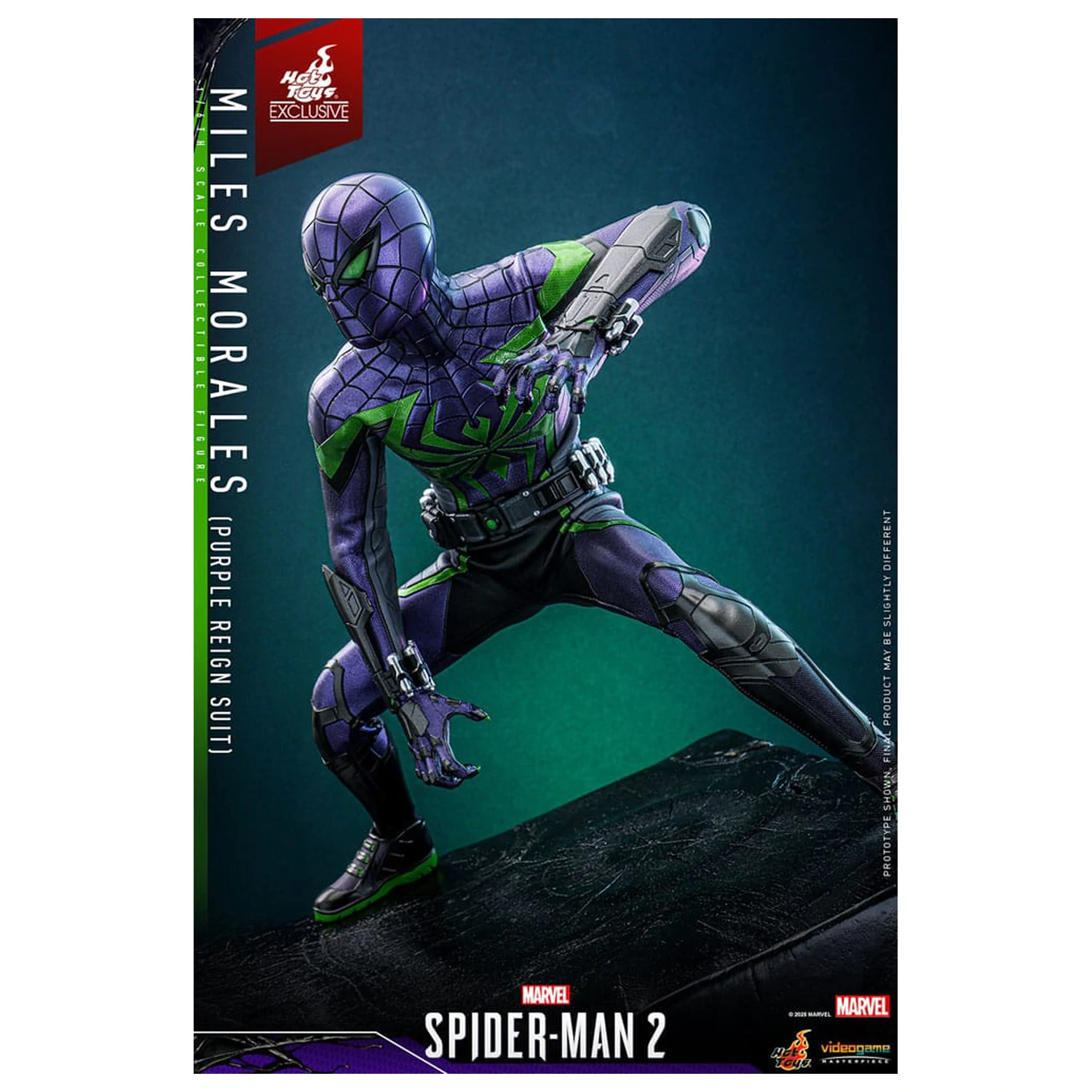 Spider-Man Video Game Masterpiece Action Figure 1/6 Miles Morales (Purple Reign Suit) Hot Toys Exclusive 30 cm product photo