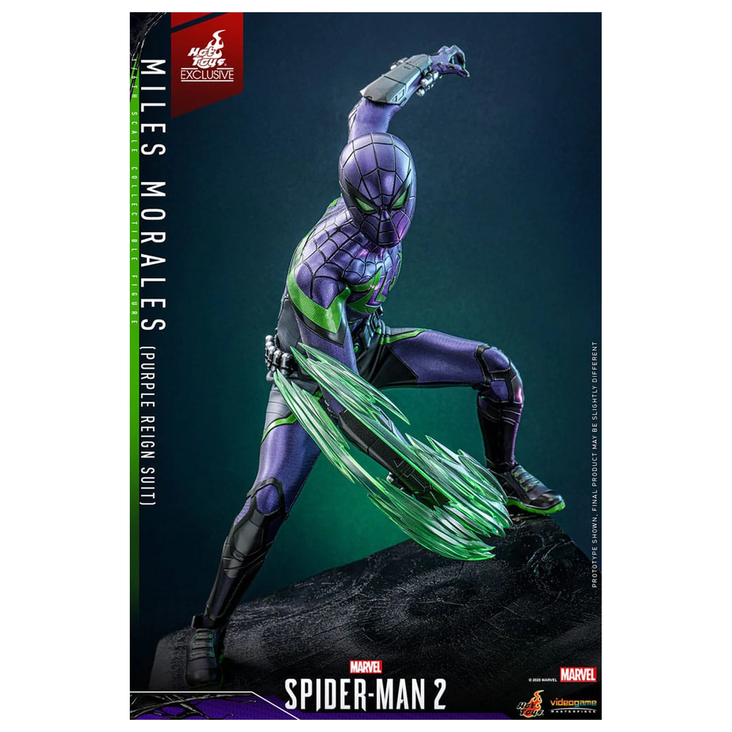 Spider-Man Video Game Masterpiece Action Figure 1/6 Miles Morales (Purple Reign Suit) Hot Toys Exclusive 30 cm product photo