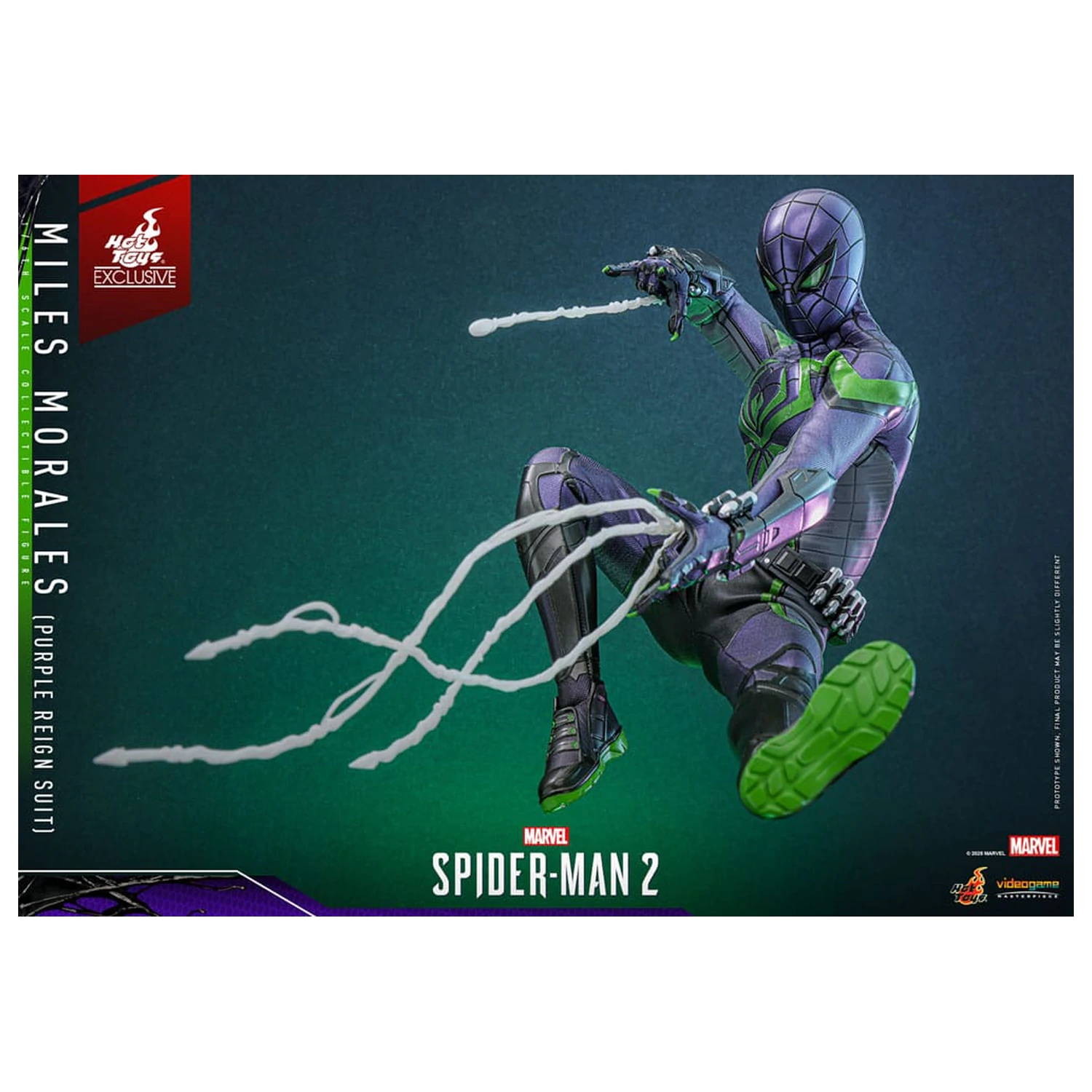 Spider-Man Video Game Masterpiece Action Figure 1/6 Miles Morales (Purple Reign Suit) Hot Toys Exclusive 30 cm product photo