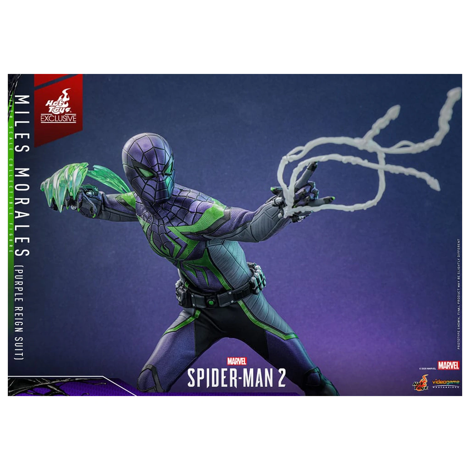 Spider-Man Video Game Masterpiece Action Figure 1/6 Miles Morales (Purple Reign Suit) Hot Toys Exclusive 30 cm product photo