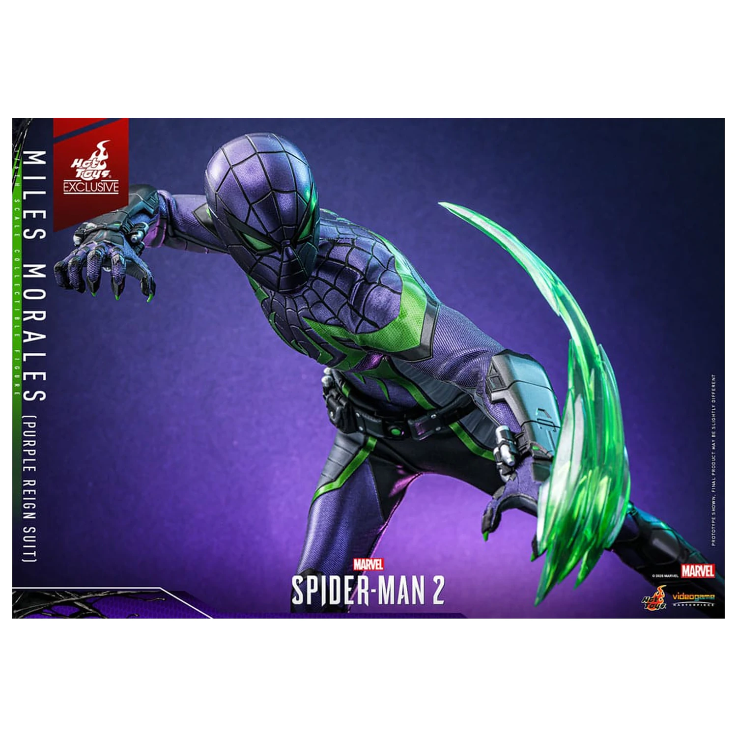 Spider-Man Video Game Masterpiece Action Figure 1/6 Miles Morales (Purple Reign Suit) Hot Toys Exclusive 30 cm product photo