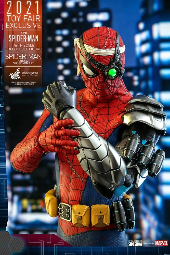 Spider-Man Videogame Masterpiece Action Figure 1/6 Cyborg Spider-Man Suit 2021 Toy Fair Exclusive product photo
