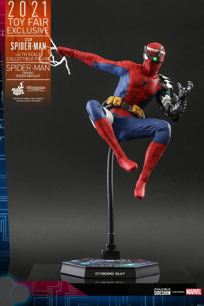 Spider-Man Videogame Masterpiece Action Figure 1/6 Cyborg Spider-Man Suit 2021 Toy Fair Exclusive product photo