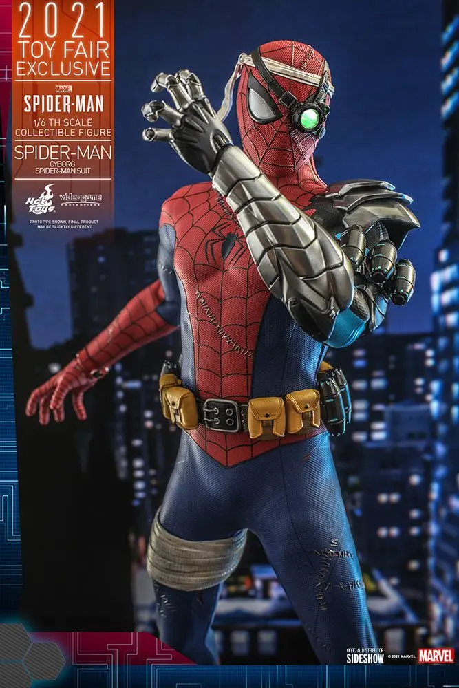 Spider-Man Videogame Masterpiece Action Figure 1/6 Cyborg Spider-Man Suit 2021 Toy Fair Exclusive product photo