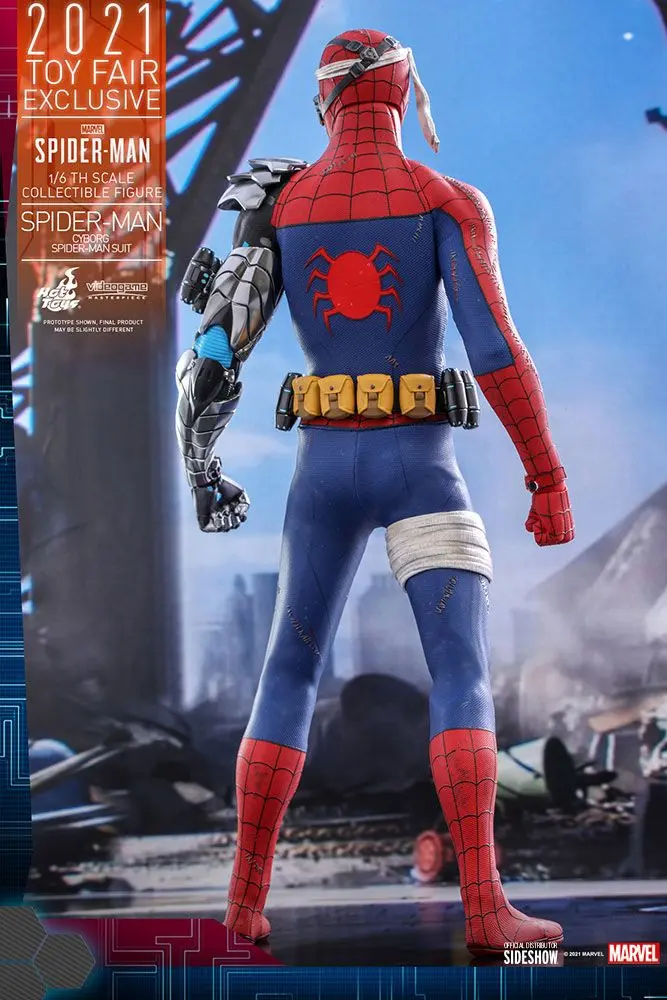 Spider-Man Videogame Masterpiece Action Figure 1/6 Cyborg Spider-Man Suit 2021 Toy Fair Exclusive product photo