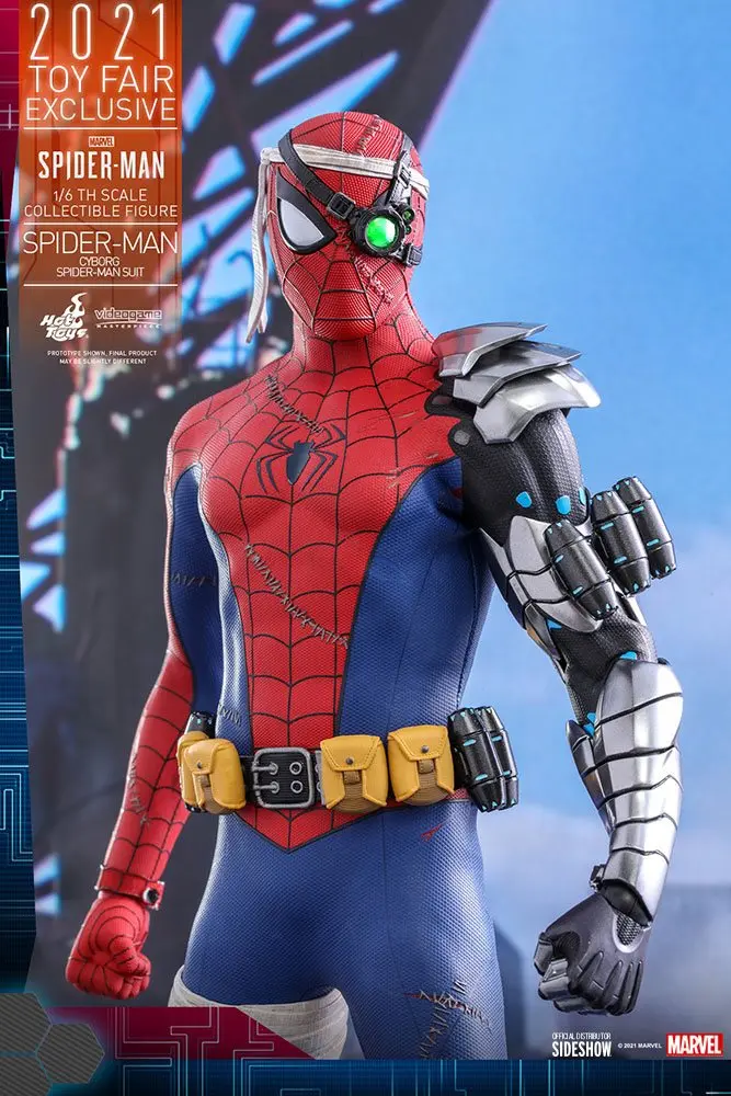 Spider-Man Videogame Masterpiece Action Figure 1/6 Cyborg Spider-Man Suit 2021 Toy Fair Exclusive product photo