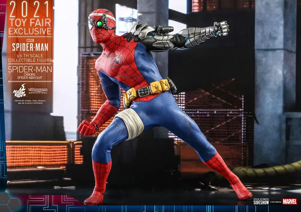Spider-Man Videogame Masterpiece Action Figure 1/6 Cyborg Spider-Man Suit 2021 Toy Fair Exclusive product photo
