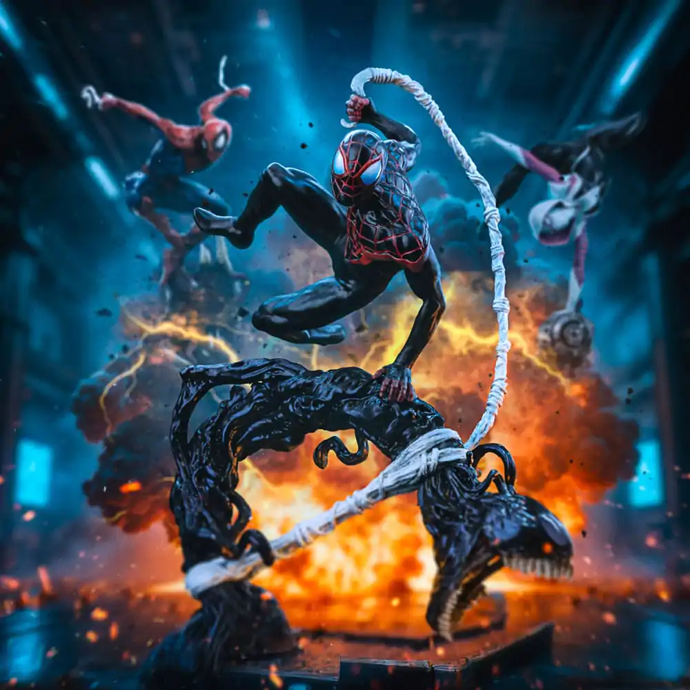 Spider-Man vs. Villains Diorama BDS Art Scale Statue 1/10 Miles Morales 32 cm product photo