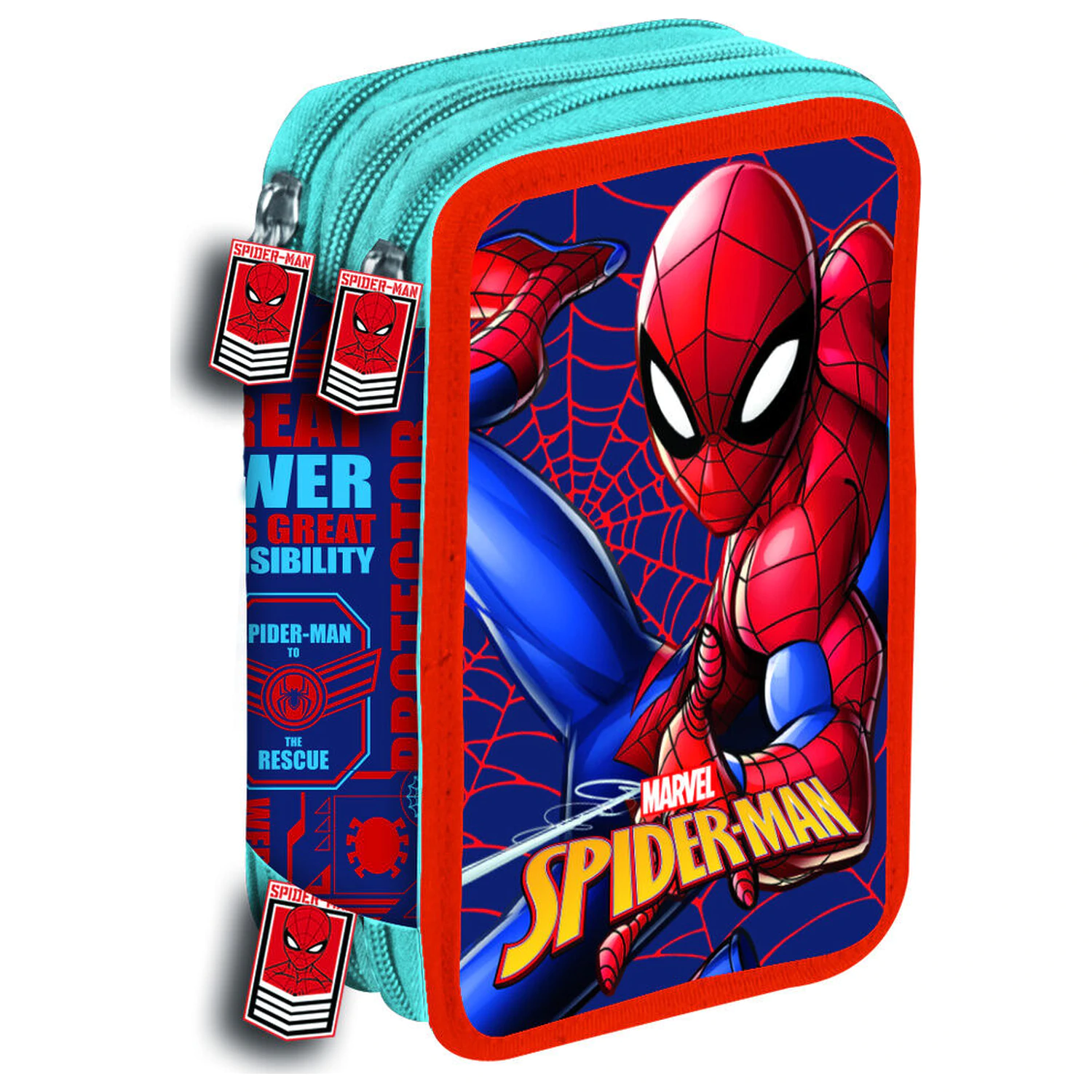 Marvel Spiderman Web triple pencil case product photo