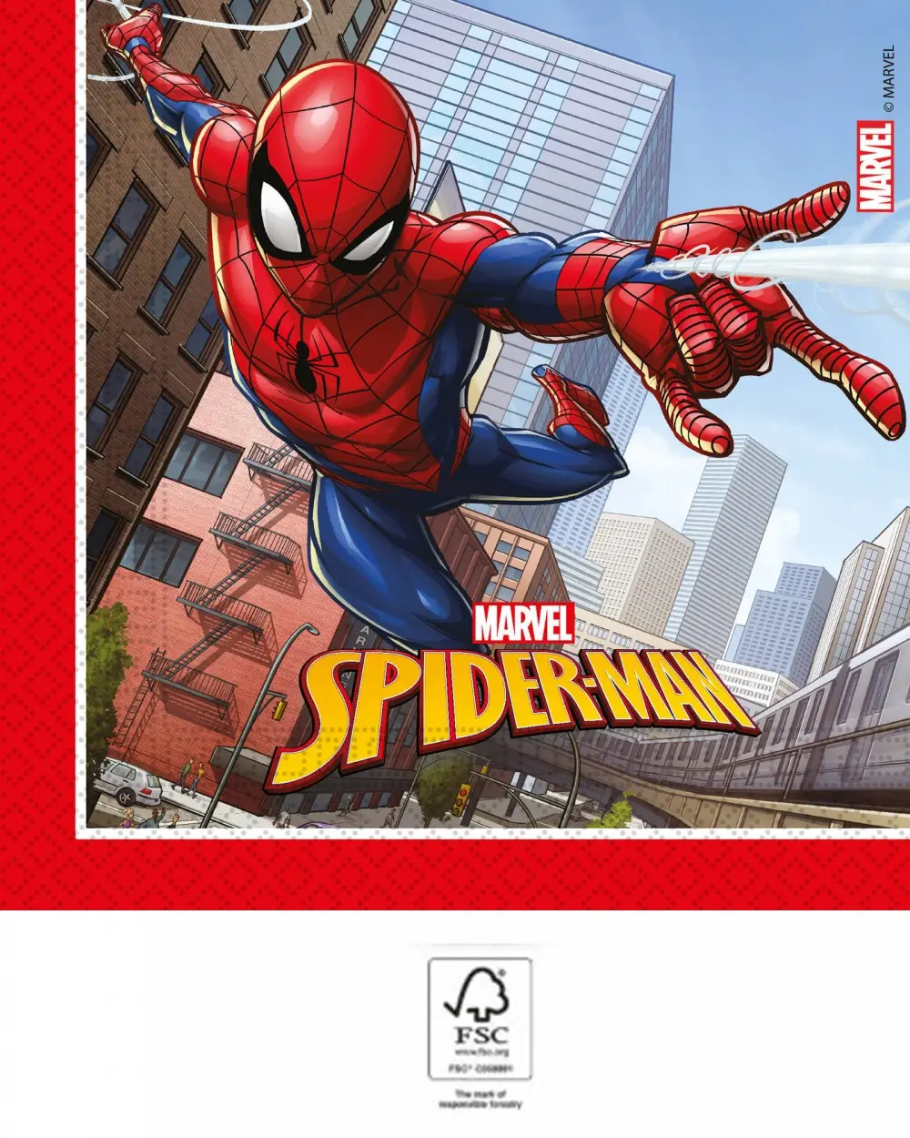 Spiderman Crime Fighter, Spider-Man napkins 20 pcs 33x33 cm FSC product photo