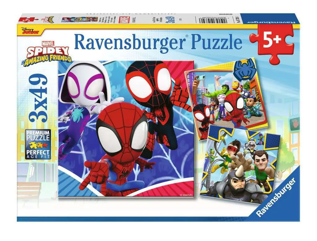 Spidey and His Amazing Friends Children's Jigsaw Puzzle (3 x 49 pieces) termékfotó