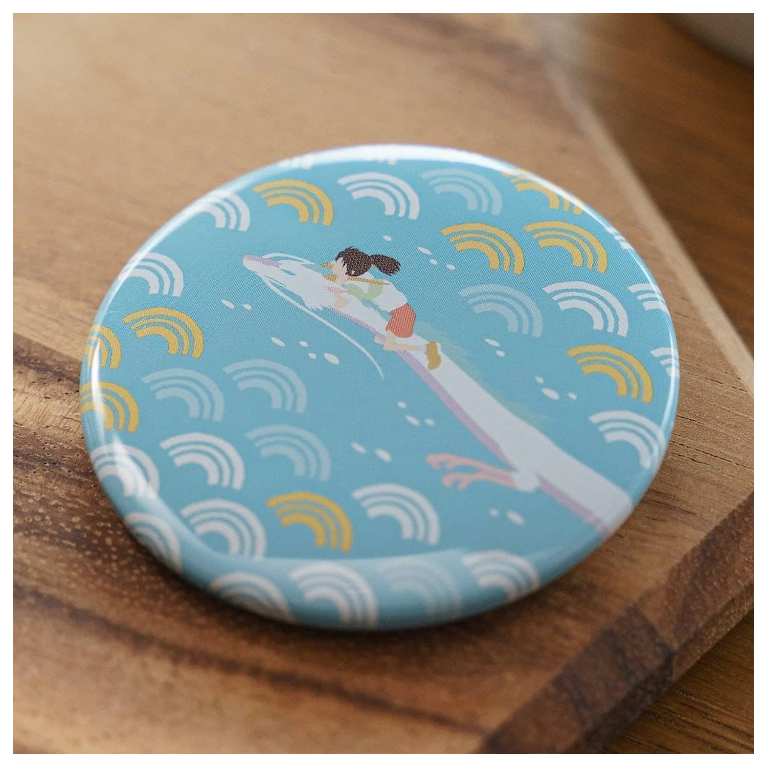 Spirited Away Pin Chihiro & Haku dragon 5 cm            product photo