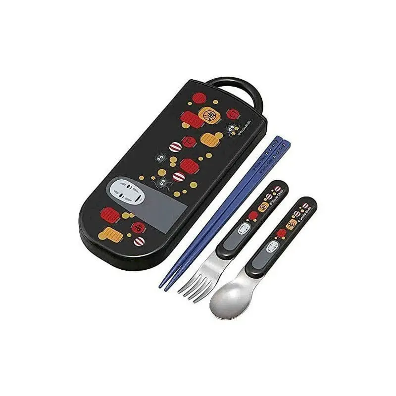 Spirited Away Chopsticks & Spoon & Fork Set No Face & Lantern product photo