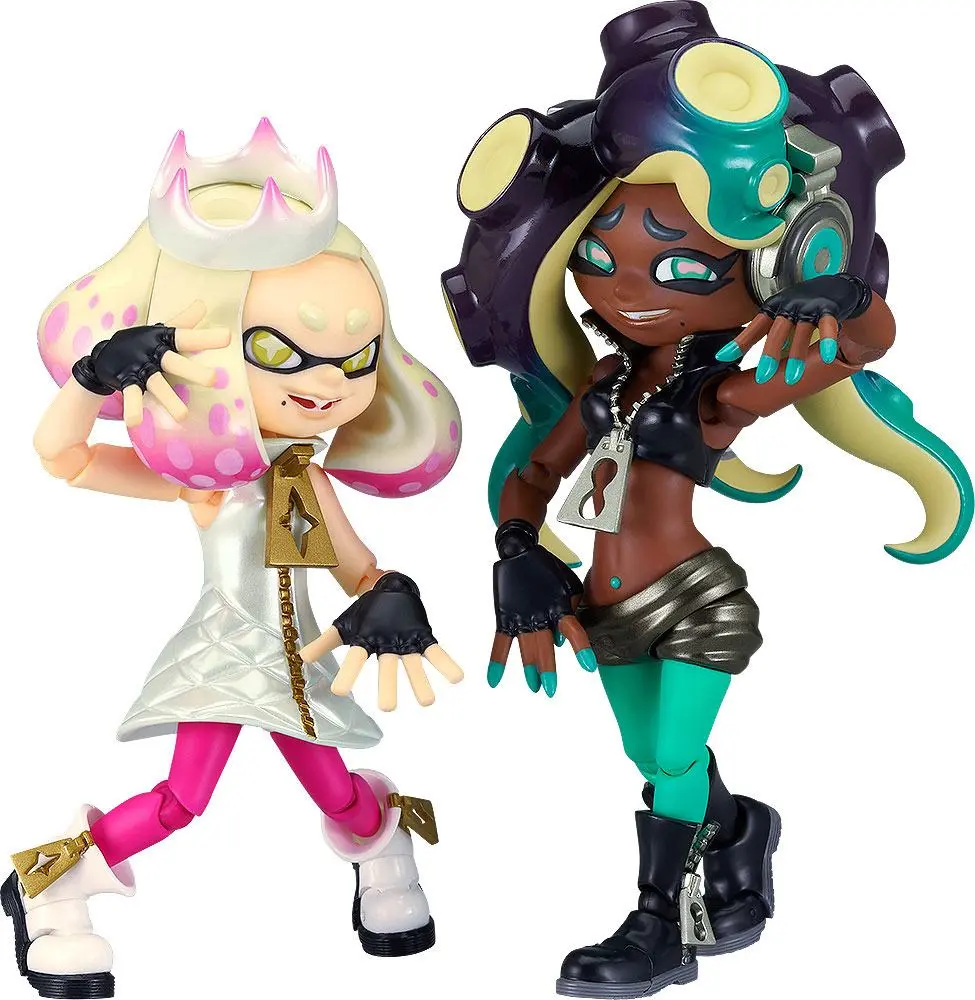 Splatoon 2 Figma Action Figures Off the Hook Pearl &amp; Marina 9 - 10 cm product photo