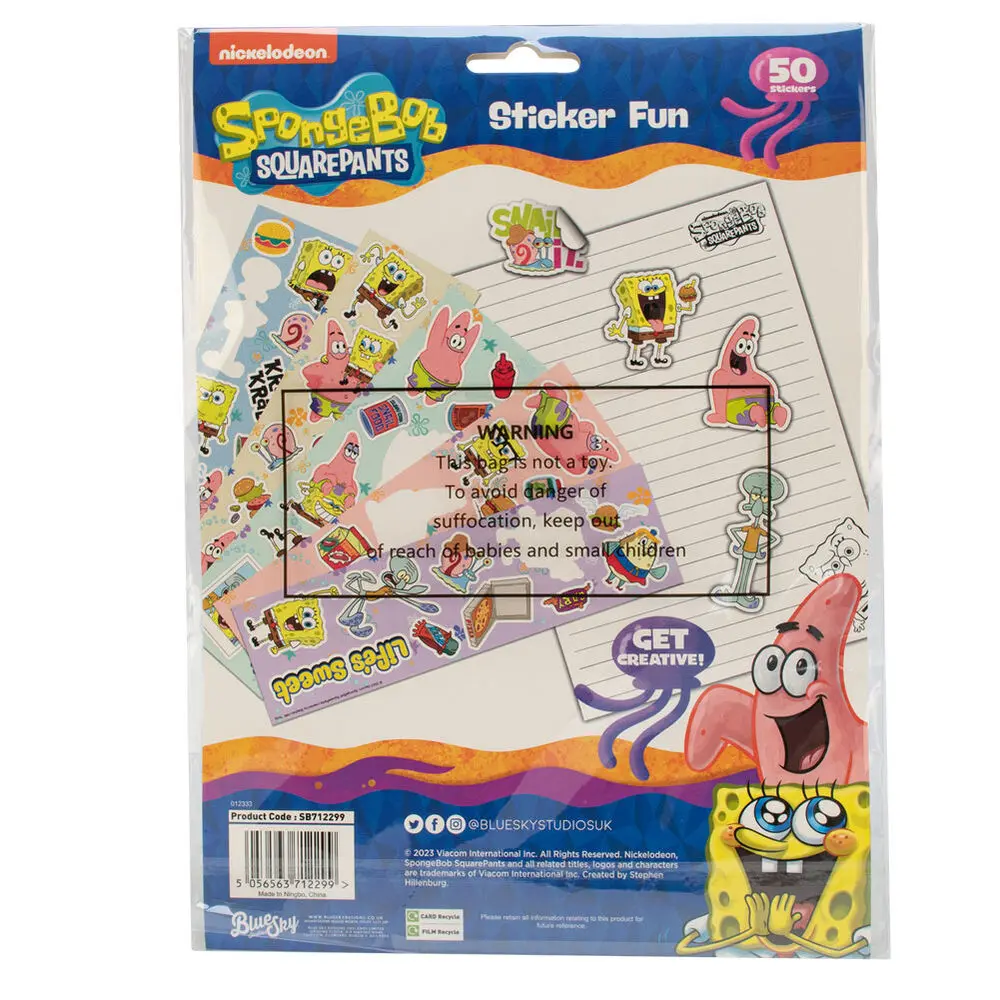 Sponge Bob sticker set product photo