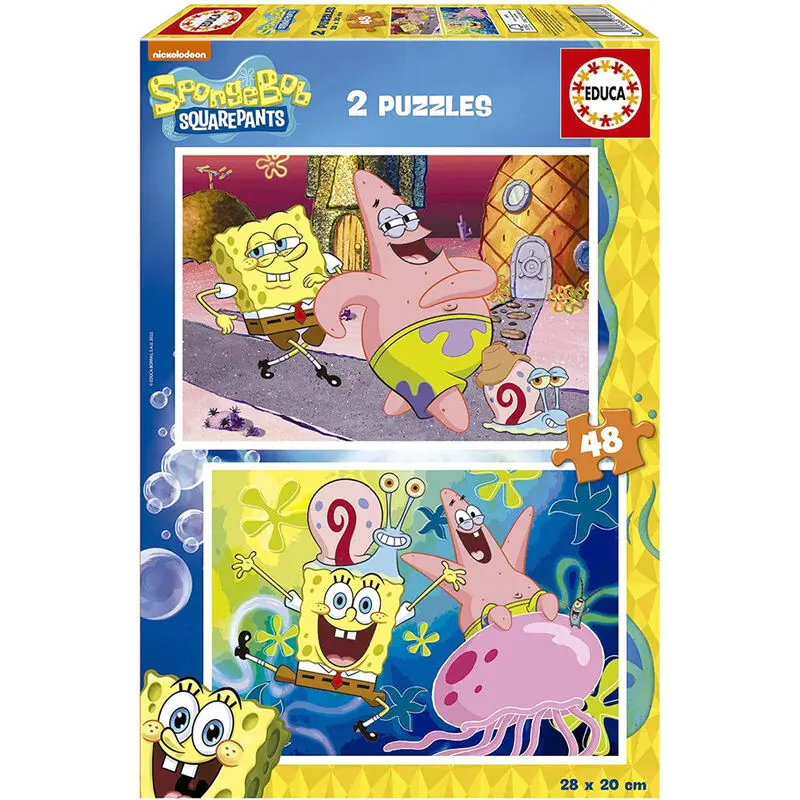 Sponge Bob puzzle 2x48pcs product photo