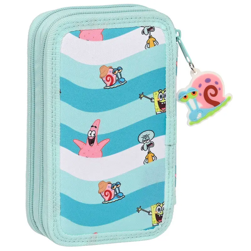 Sponge Bob Stay Positive double pencil case 28pcs product photo