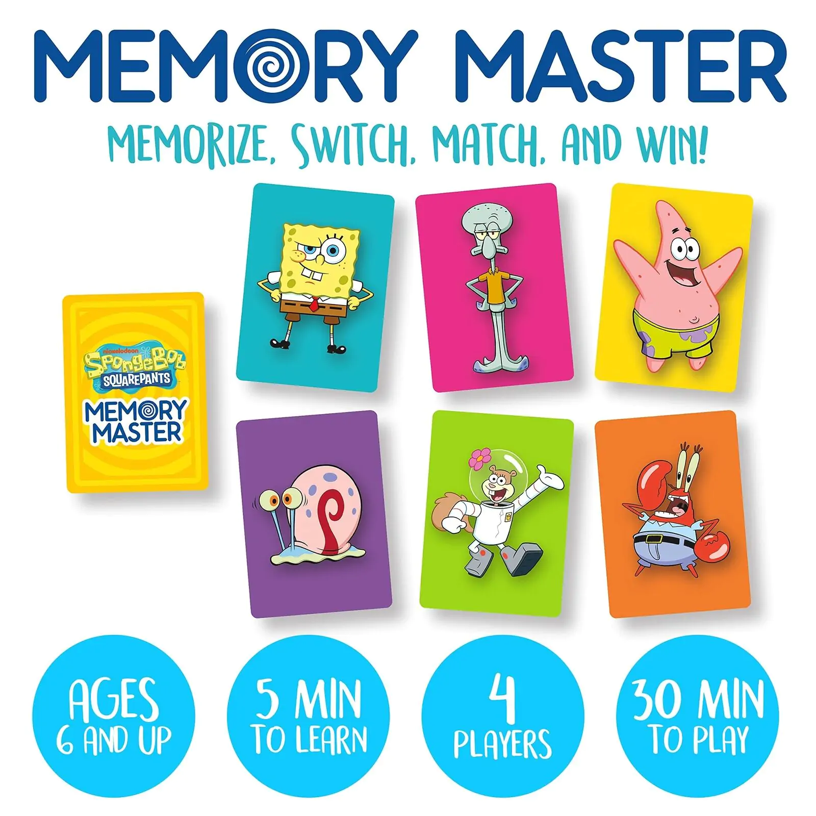 SpongeBob Card Game Memory Master *English Version* termékfotó