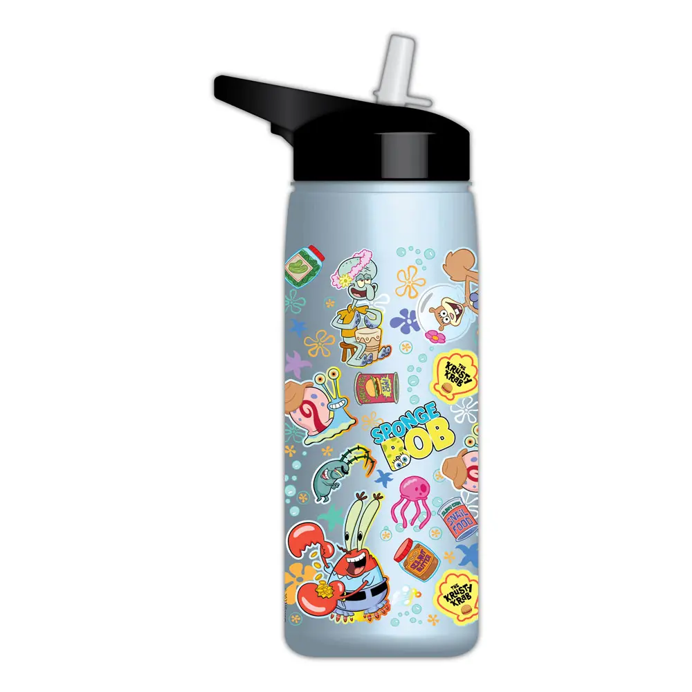 SpongeBob Flip Top Water Bottle Icons termékfotó