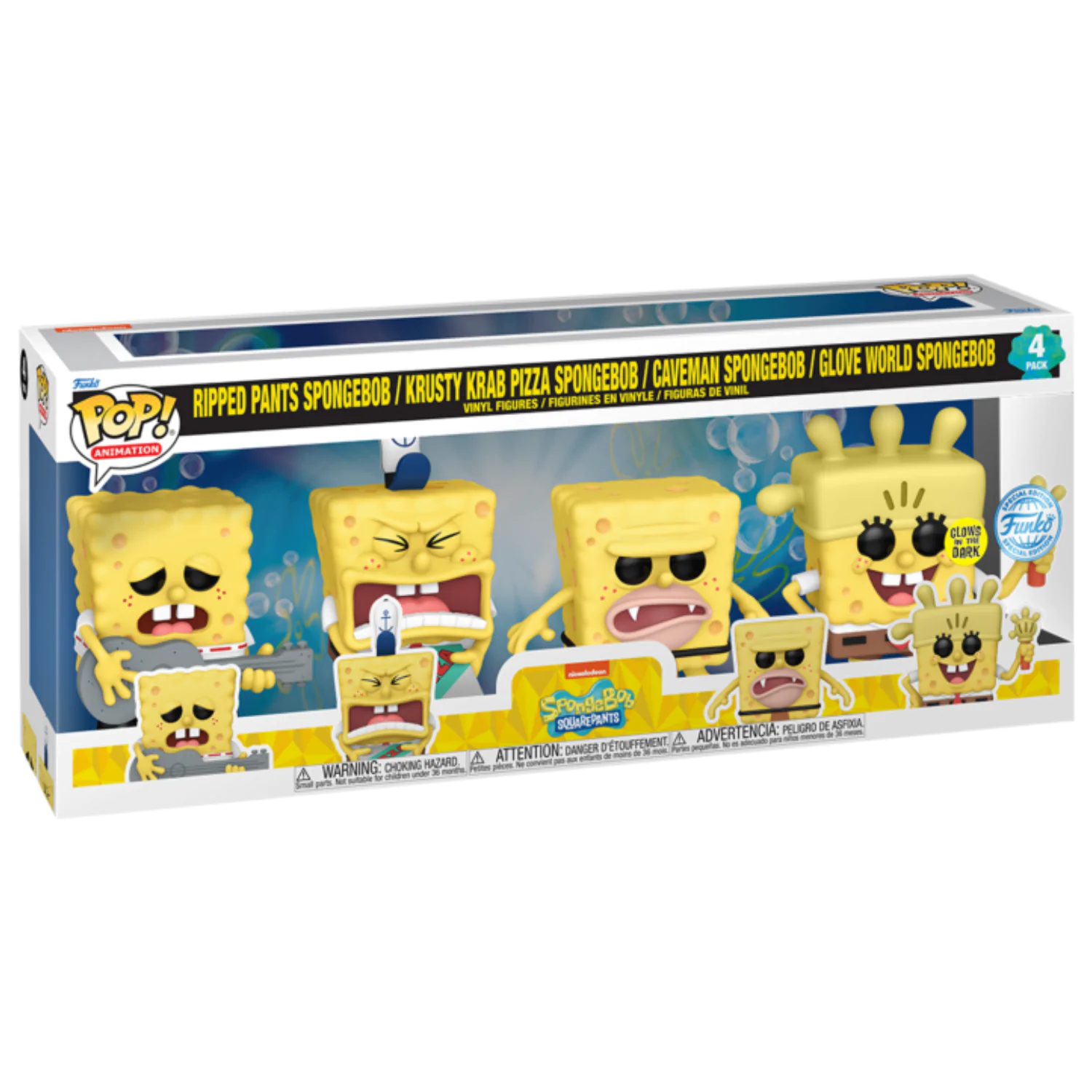 Spongebob Funko POP! Television Vinyl Figure 4-Pack (EMEA) 9 cm product photo