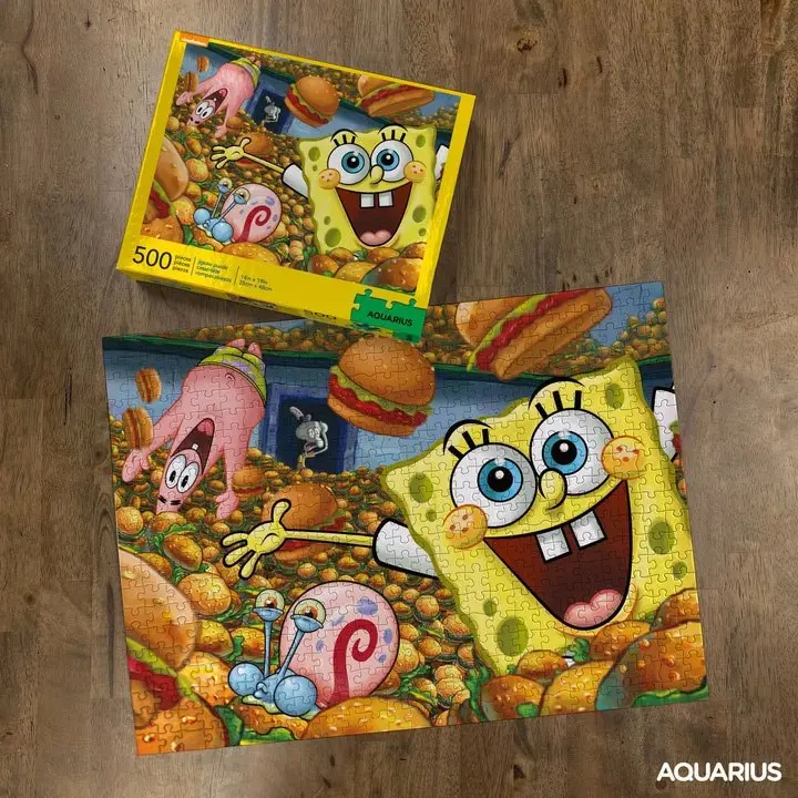 SpongeBob Jigsaw Puzzle Krabby Patties (500 pieces) product photo