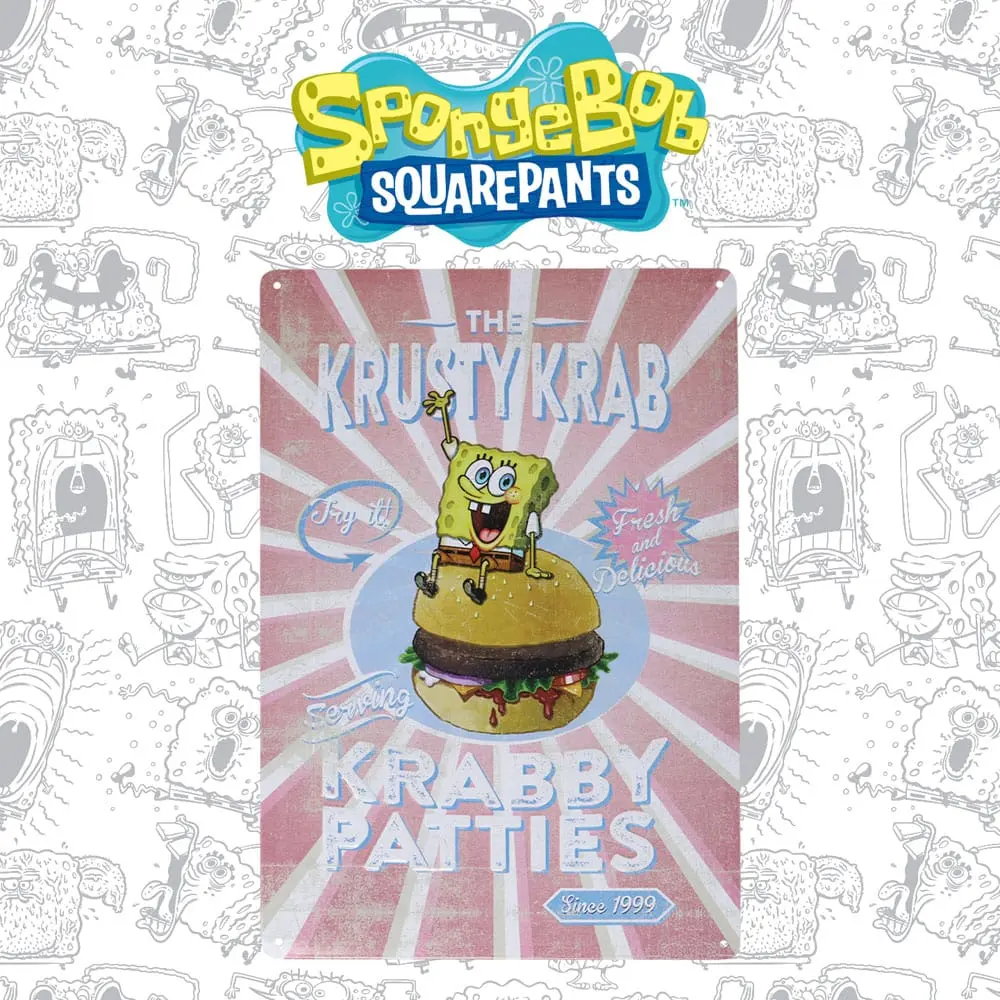 SpongeBob Tin Sign Krusty Krab termékfotó
