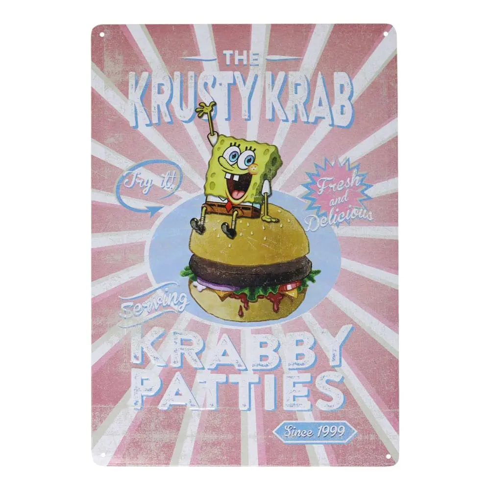 SpongeBob Tin Sign Krusty Krab product photo