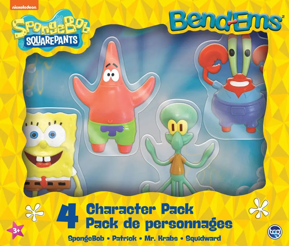 SpongeBob SquarePants Bend-Ems Action Figure 4-Pack 15 cm product photo