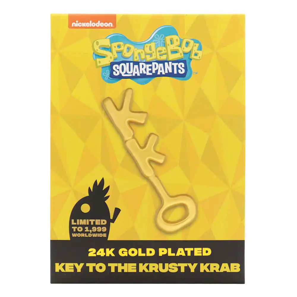 SpongeBob SquarePants Replica Crusty Crab Key 24k Gold Plated product photo