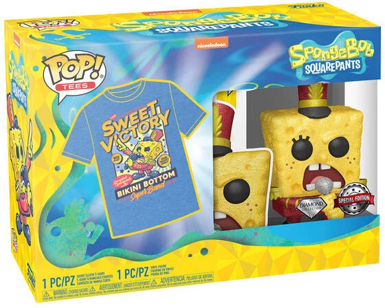 Spongebob Squarepants Funko POP! figure & tee box Spongebob Band termékfotó