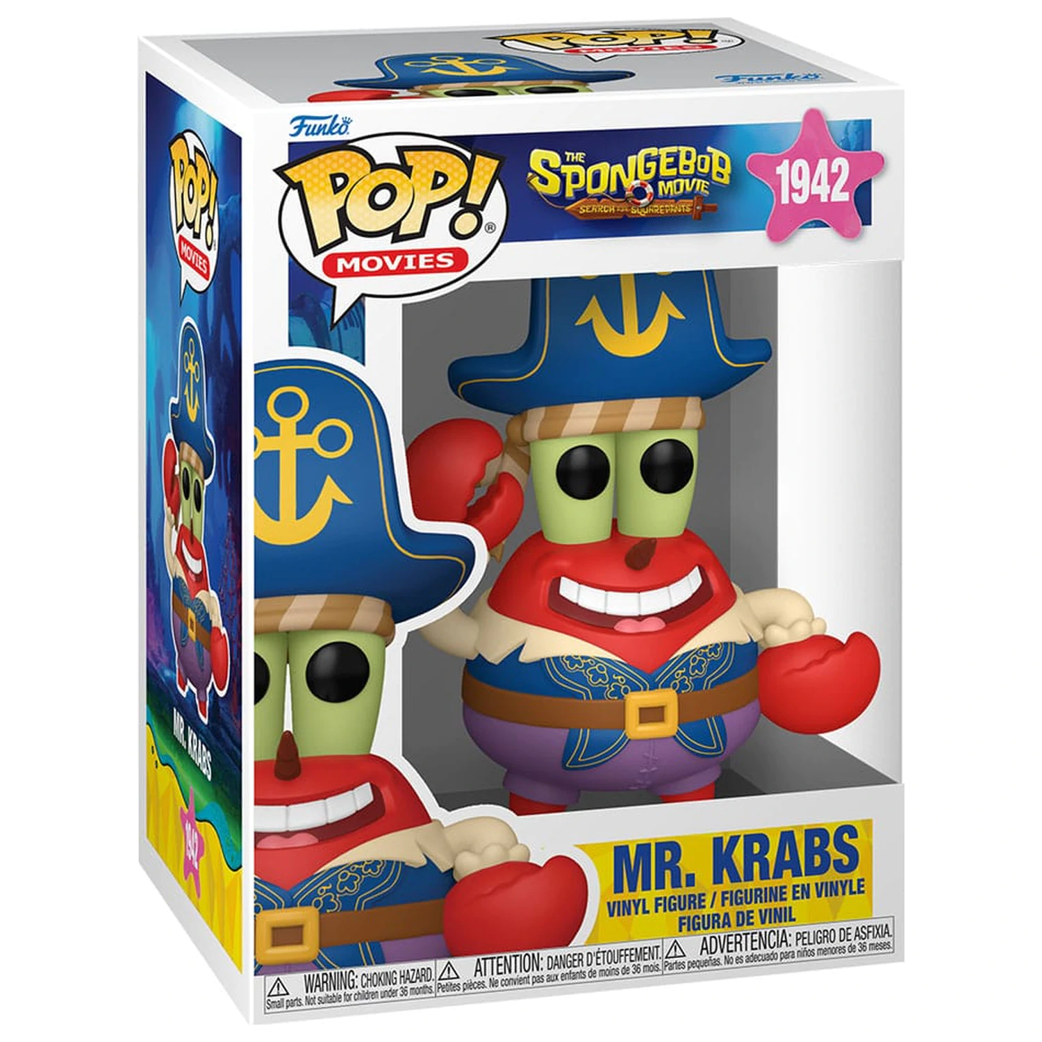 SpongeBob SquarePants Funko POP! Vinyl Figure Mr. Krabs (Pirate) 9 cm product photo
