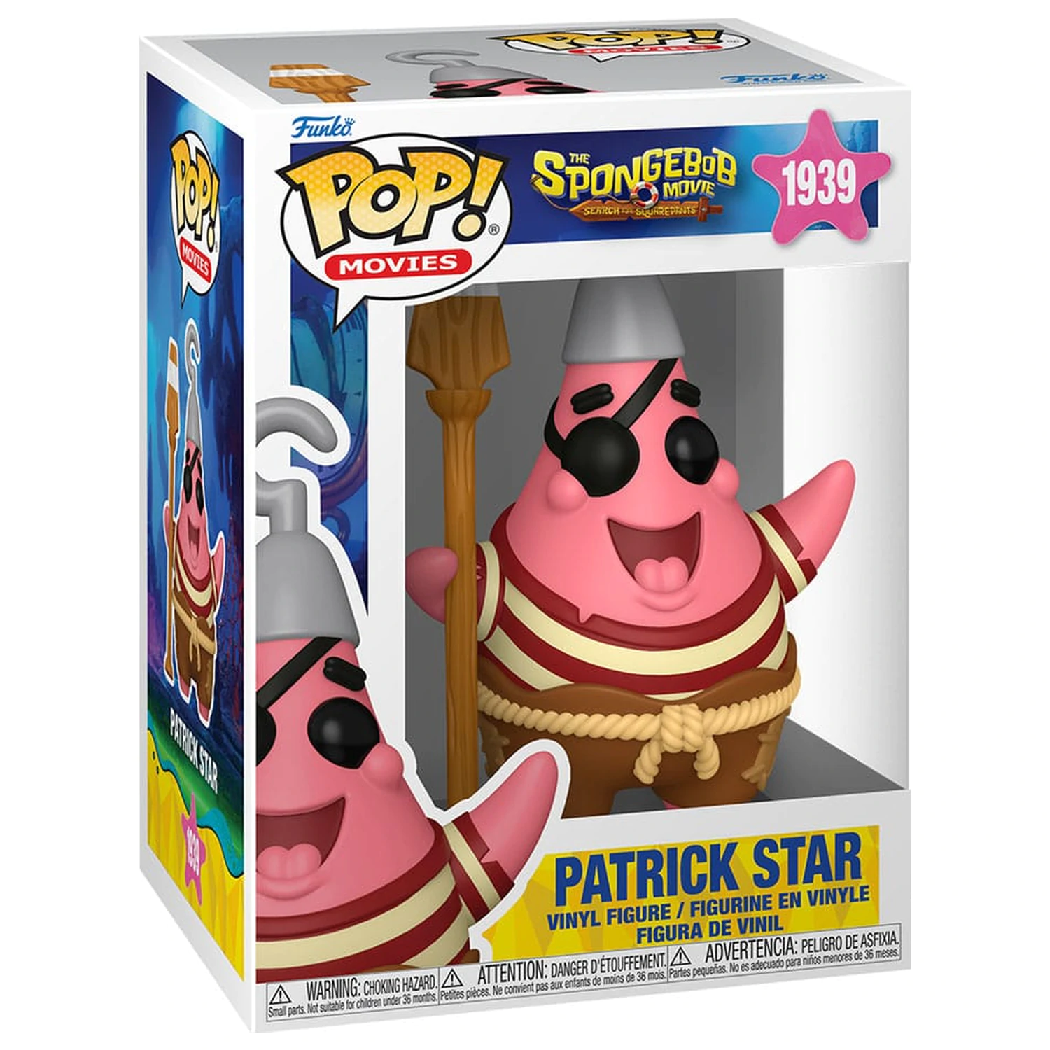 SpongeBob SquarePants Funko POP! Vinyl Figure Patrick Star (Pirate) 9 cm product photo