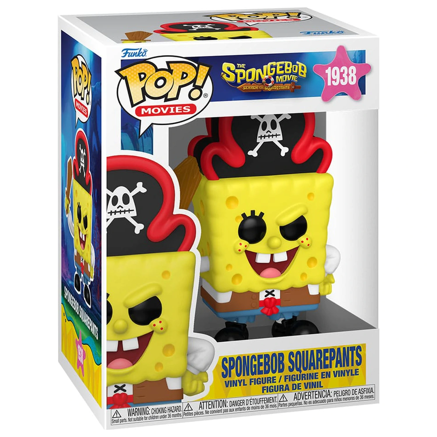 SpongeBob SquarePants Funko POP! Vinyl Figure SquarePants (Pirate) 9 cm product photo