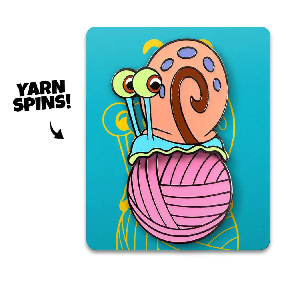SpongeBob SquarePants Pin Badge Gary Yarn Spinning 5 cm product photo