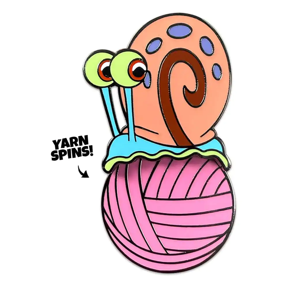SpongeBob SquarePants Pin Badge Gary Yarn Spinning 5 cm product photo