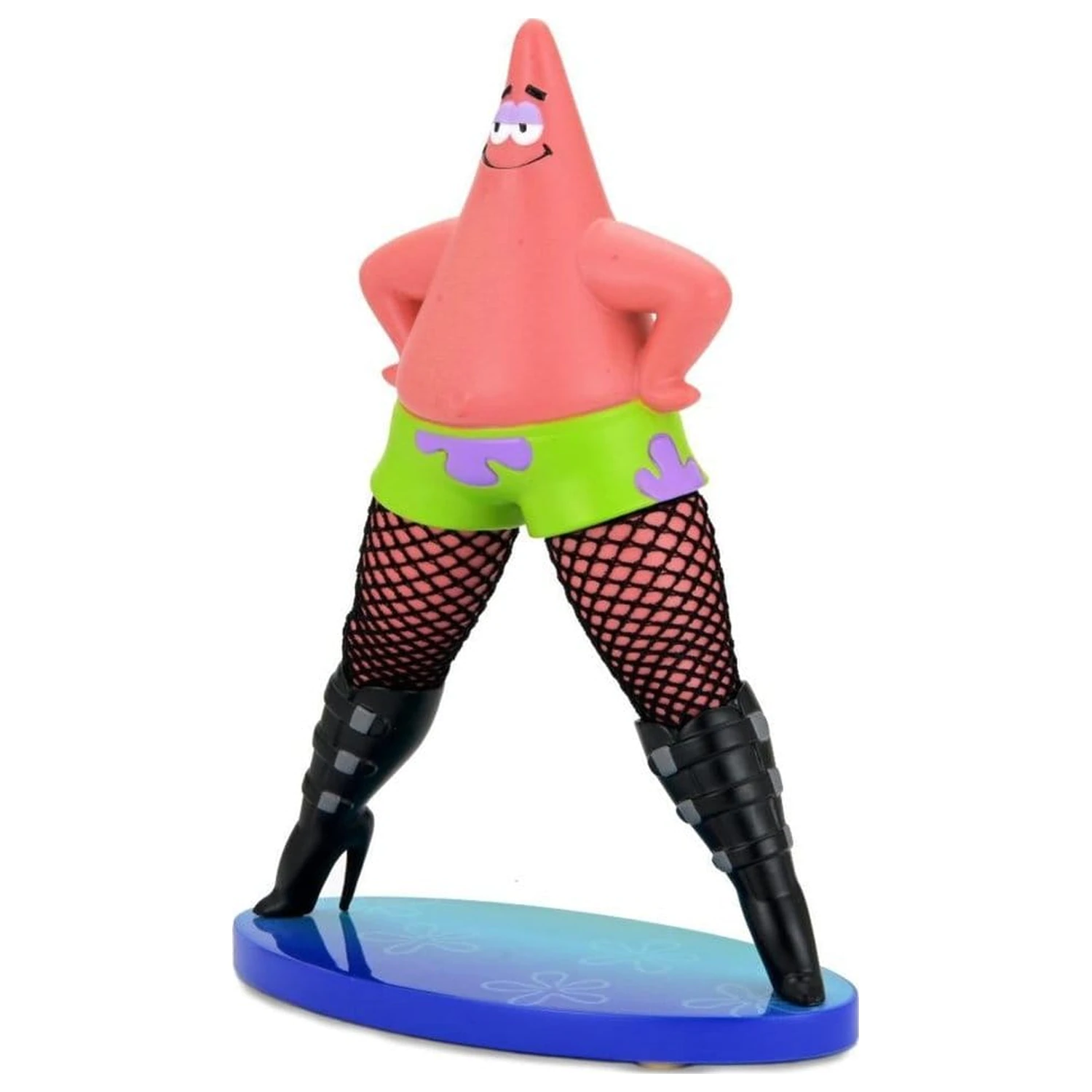 SpongeBob SquarePants Goofy Goober Rock Art Figure Patrick Star in Fishnets 15 cm product photo