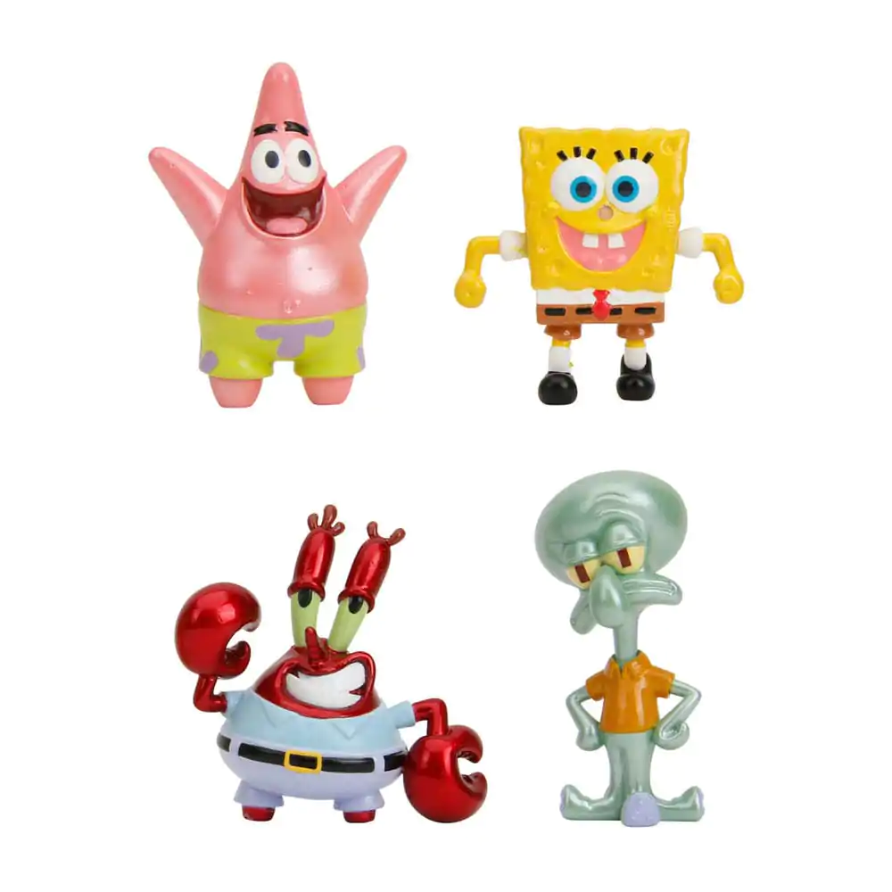 Spongebob Squarepants Nano Metalfigs Diecast Mini Figures 4-Pack Wave 1 4 cm product photo