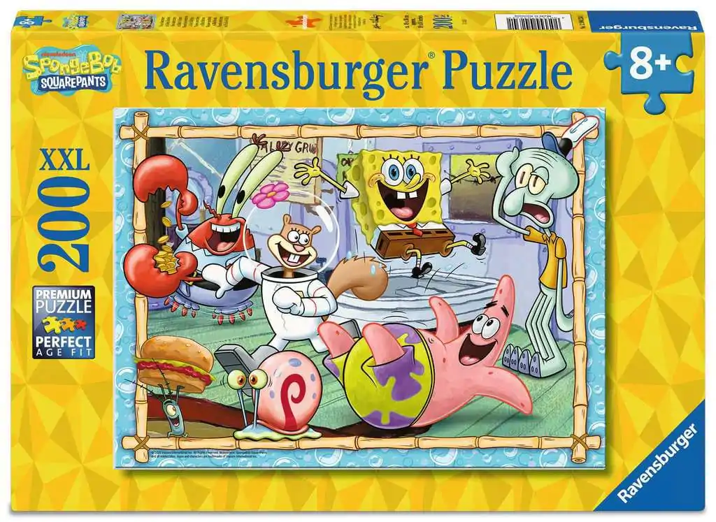 SpongeBob SquarePants Children&#039;s Jigsaw Puzzle XXL New Adventures in Bikini Bottom (200 pieces) product photo